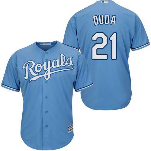 Royals #21 Lucas Duda Light Blue Cool Base Stitched Youth MLB Jersey - Click Image to Close